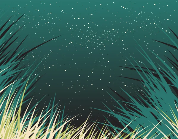 Ночная трава Лицензионные Стоковые Иллюстрации