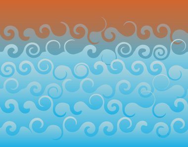 Rough sea clipart