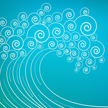 Wave abstract clipart