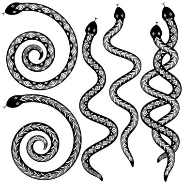 Snake designs clipart