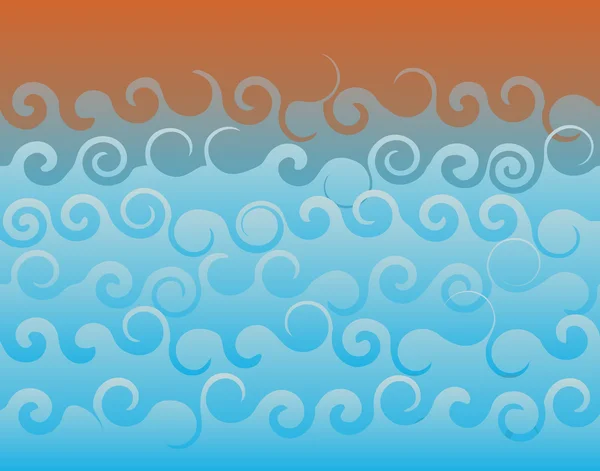 Mer agitée — Image vectorielle