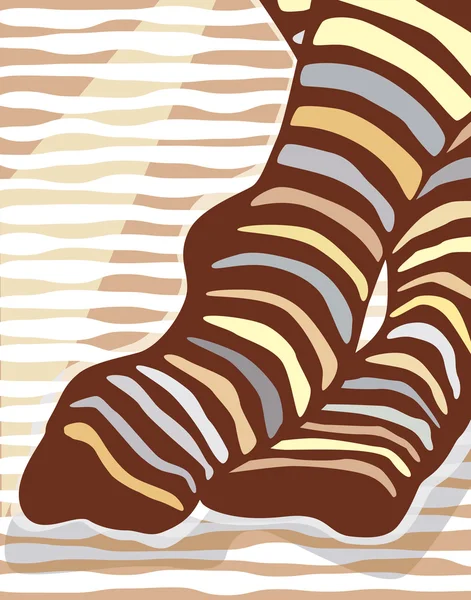 Sock stripes — Stock Vector