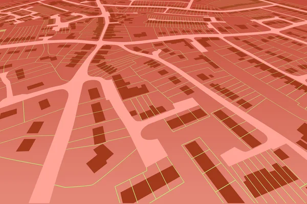 Перспектива Streetmap — стоковый вектор