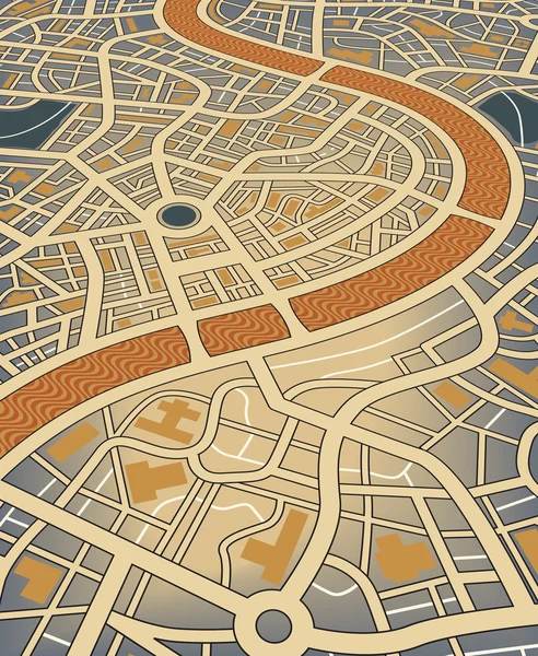 Mapa de ciudad — Archivo Imágenes Vectoriales