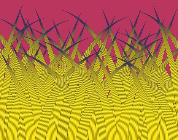 Gelbes Gras — Stockvektor