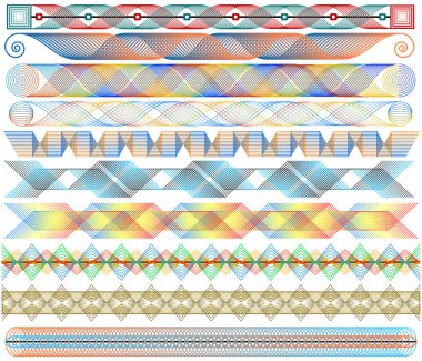 Colorful strips clipart