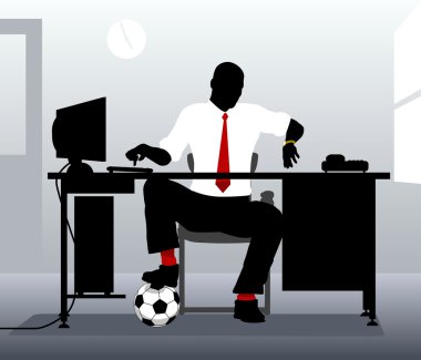 Football desk clipart