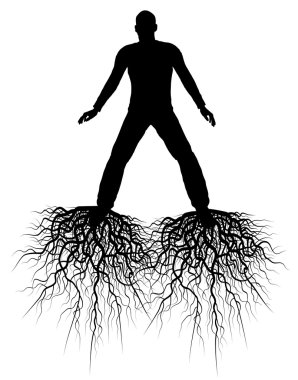 Roots man clipart