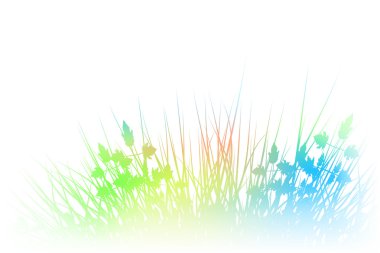 Rainbow grass clipart