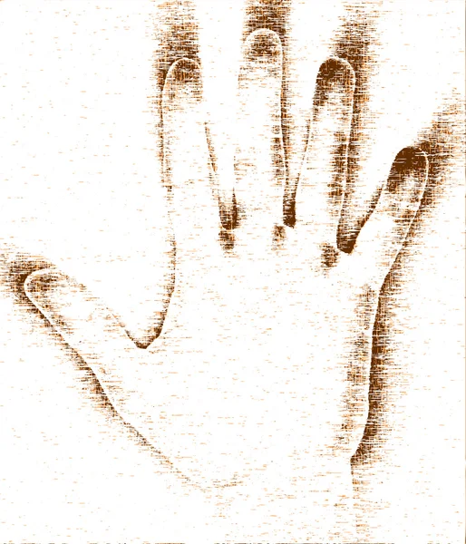 Grunge hand — Stock Vector