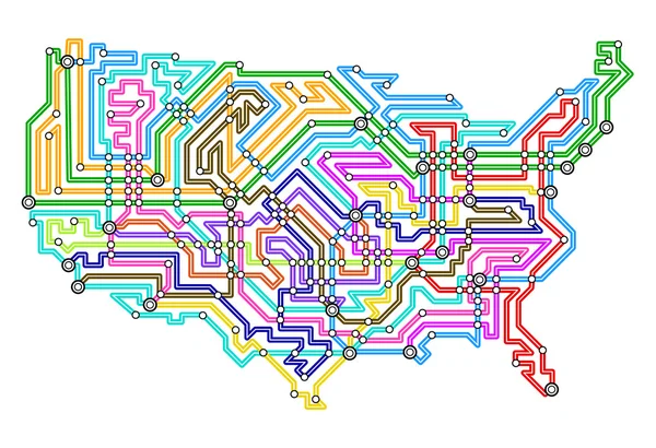 États-Unis underground — Image vectorielle