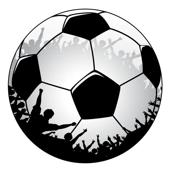 Fußballpublikum — Stockvektor