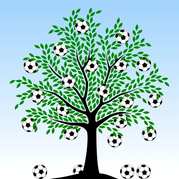 Árbol de fútbol — Archivo Imágenes Vectoriales