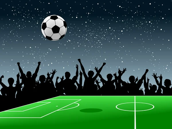 Soccer pitch — Stock Vector