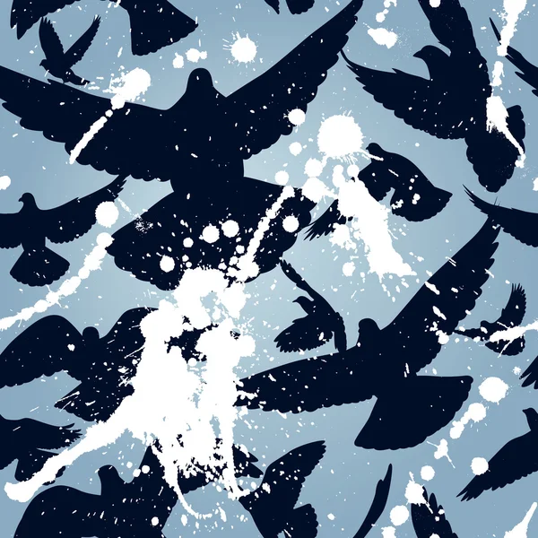 Carrelage oiseau mess — Image vectorielle
