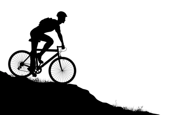 Biker gunung - Stok Vektor