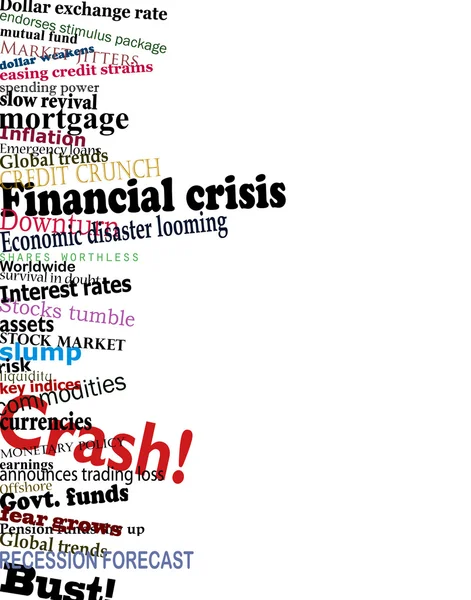 Crisi finanziaria — Vettoriale Stock
