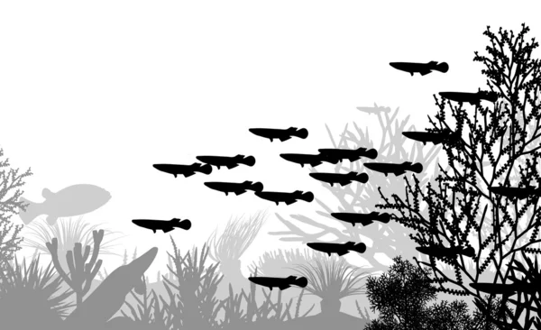 Unterwasserwelt — Stockvektor