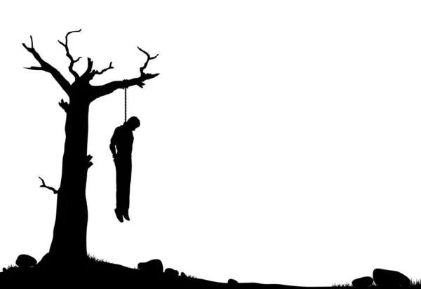 Hanging tree — Stock Vector