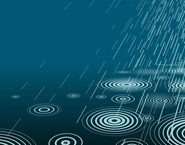 Noční déšť — Stockový vektor