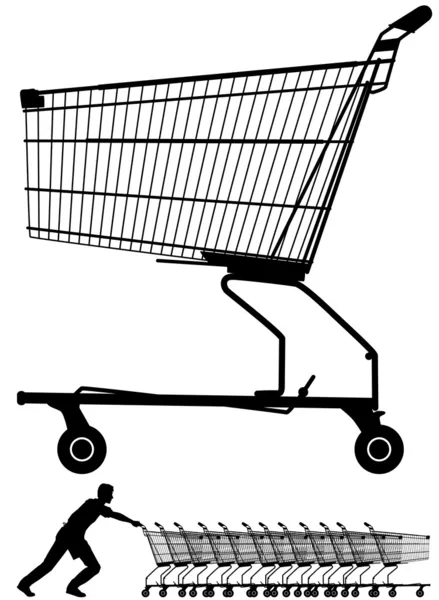 Alışveriş arabası — Stok Vektör