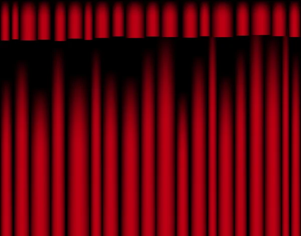 Rideau rouge — Image vectorielle