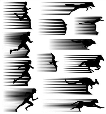 Fast movers clipart