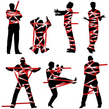Red tape clipart