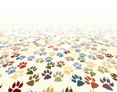 Paw floor clipart