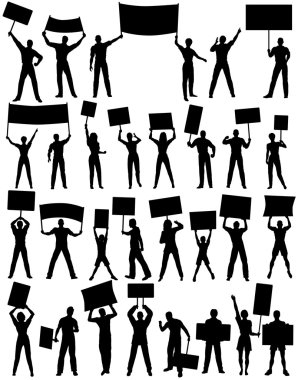 Protesters clipart