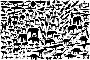 Animal silhouettes clipart