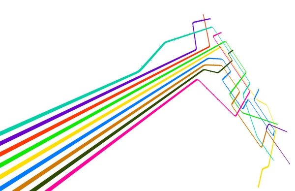 Farbige Linien — Stockvektor