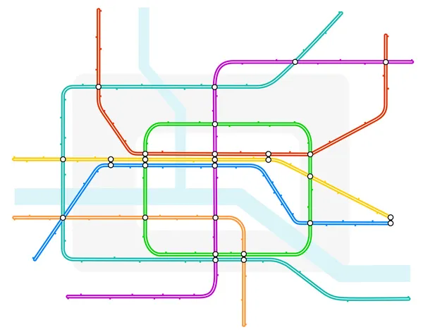 Podzemní mapa — Stockový vektor