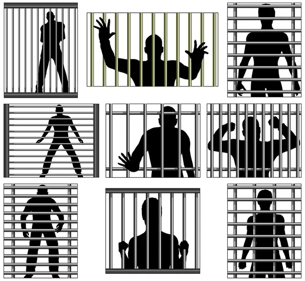 Inhaftiert — Stockvektor