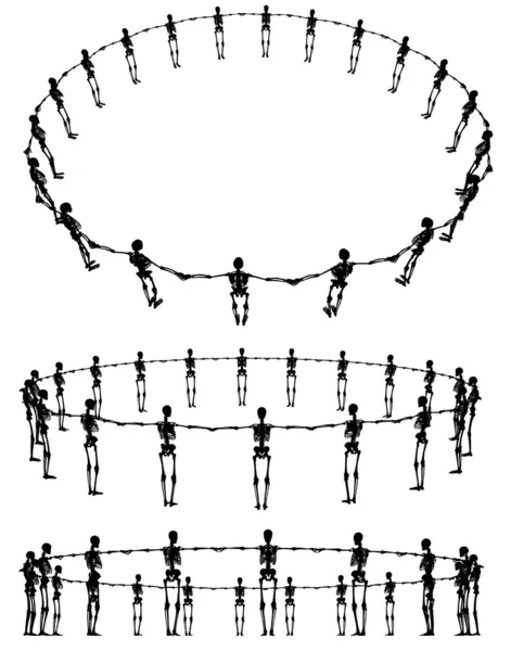 Anneaux squelettiques — Image vectorielle