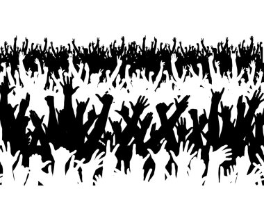 Concert crowd clipart