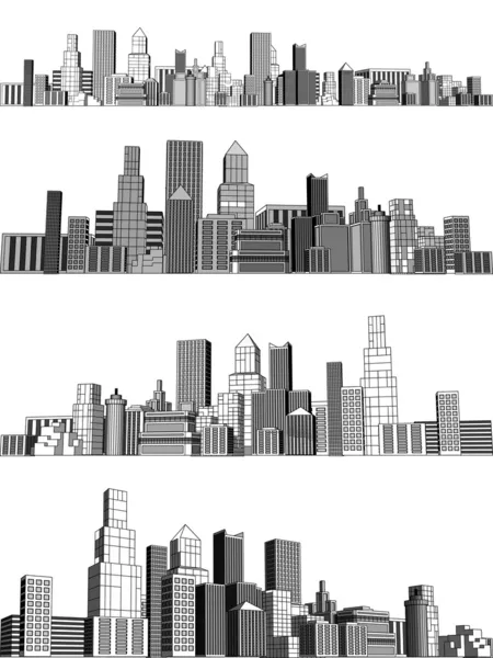 Městské bloky — Stockový vektor