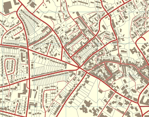 Town map — Stock Vector