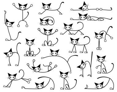 Kitty cats clipart