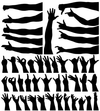 Hands and arms clipart