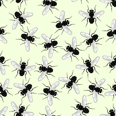 Fly seamless tile clipart