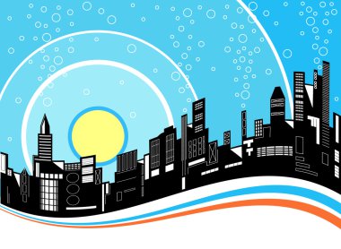 City ripple clipart