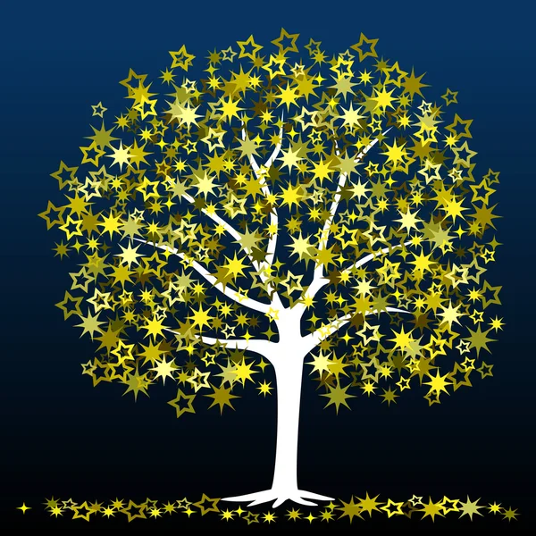 Yıldız ağaç — Stok Vektör