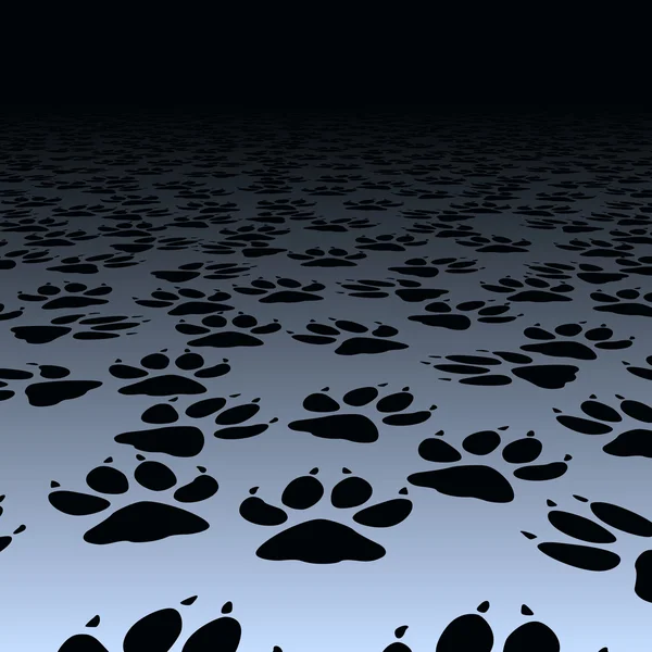 Empreintes de chien — Image vectorielle