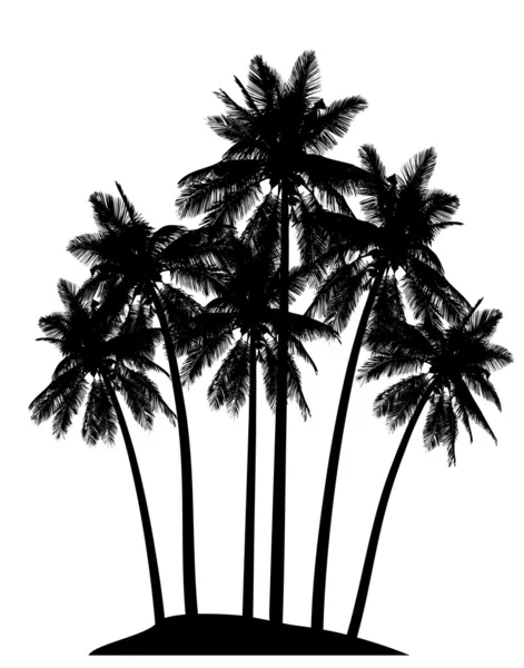 Isla tropical — Archivo Imágenes Vectoriales