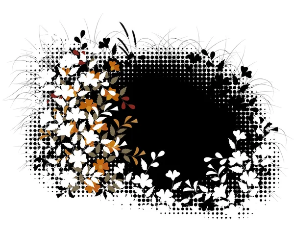 Demi-ton floral — Image vectorielle