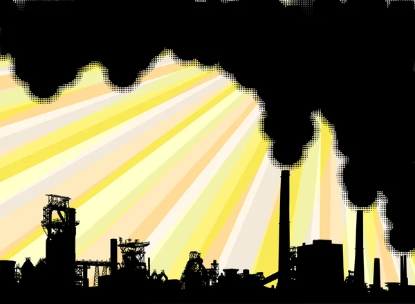 Przemysłowe dymu — Wektor stockowy