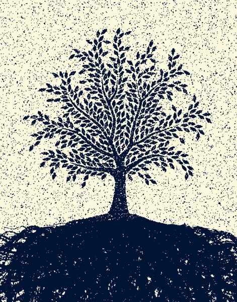 纹理的树 — 图库矢量图片