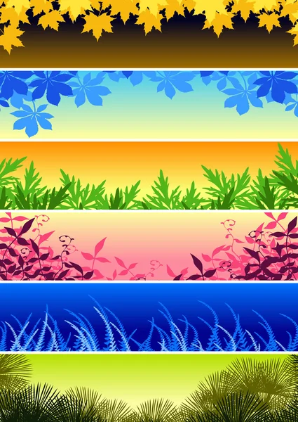 Plant banners — Stock Vector