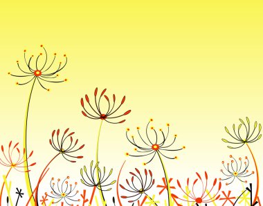 Umbell flowers clipart